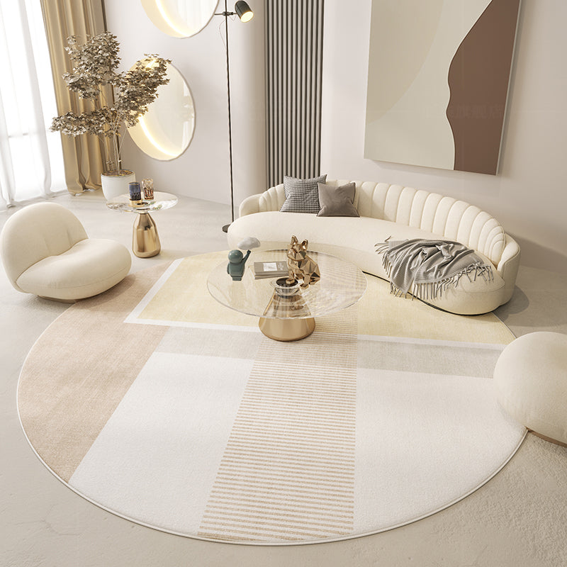 Japanese Minimalist Living Room Printed Carpet