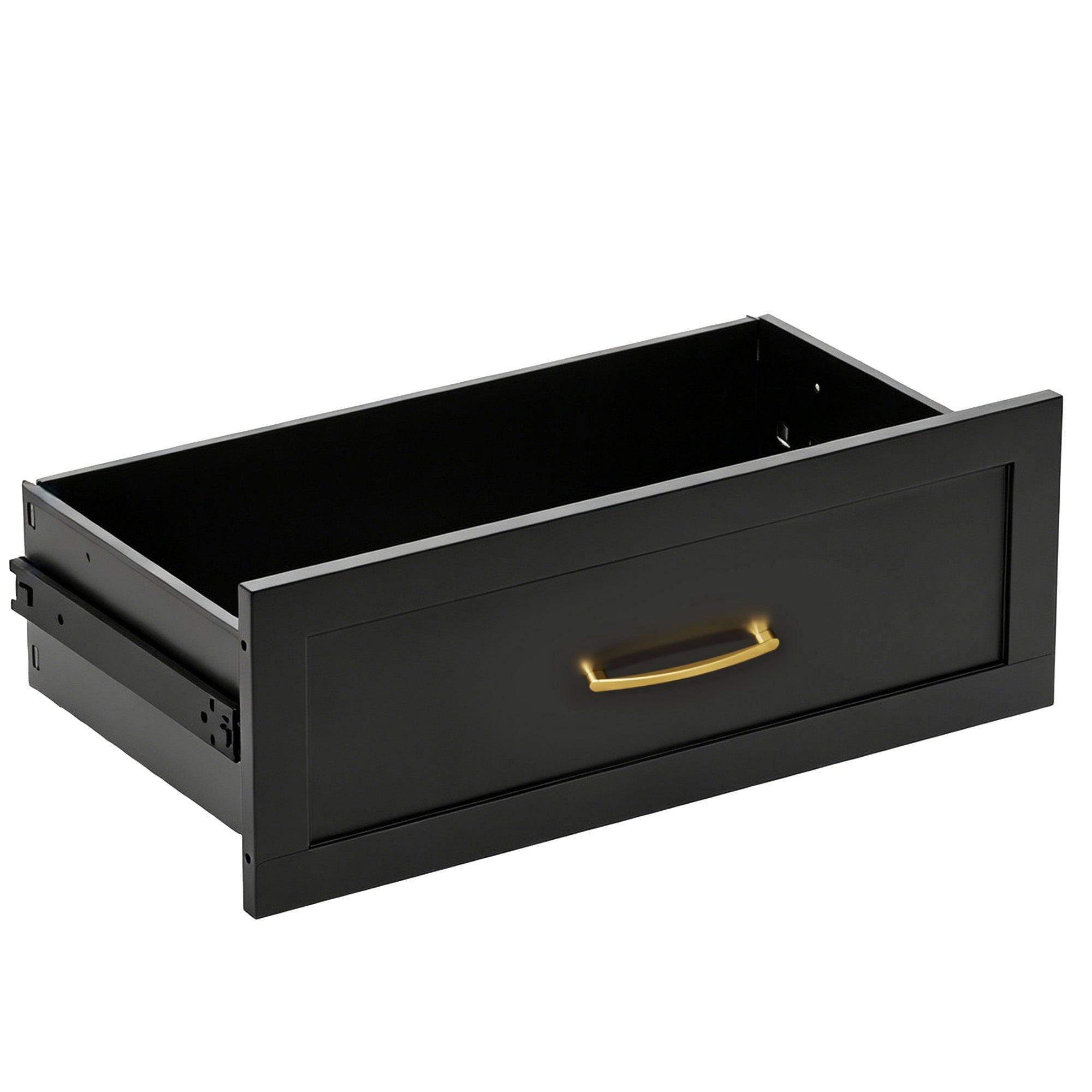 Dresser Low-Profile 7-Drawer Black Steel Smooth Glide 47.3x15.8x30.8 In