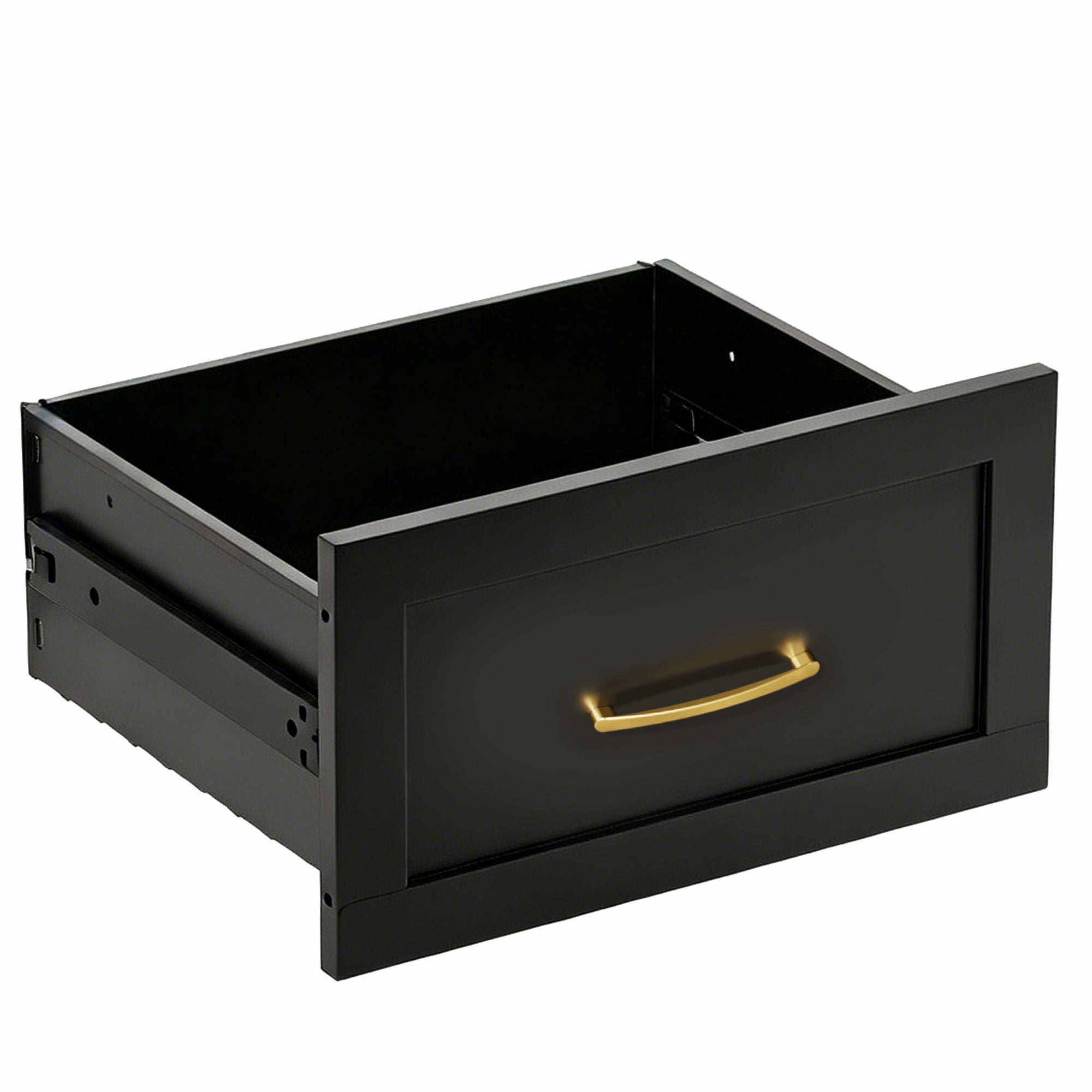 Dresser Low-Profile 7-Drawer Black Steel Smooth Glide 47.3x15.8x30.8 In