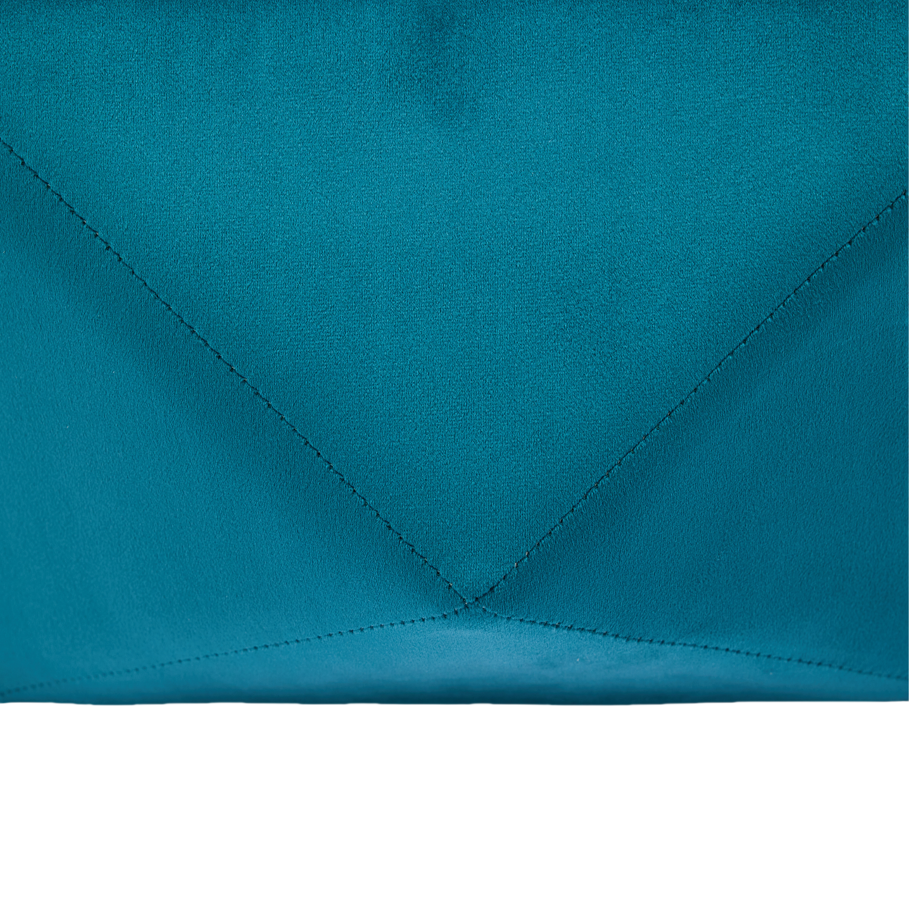 Elegant Velvet Polygon Diamond Tufted Storage Ottoman, Blue